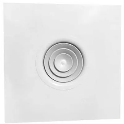 Anemostat patrat cu racord circular 350
